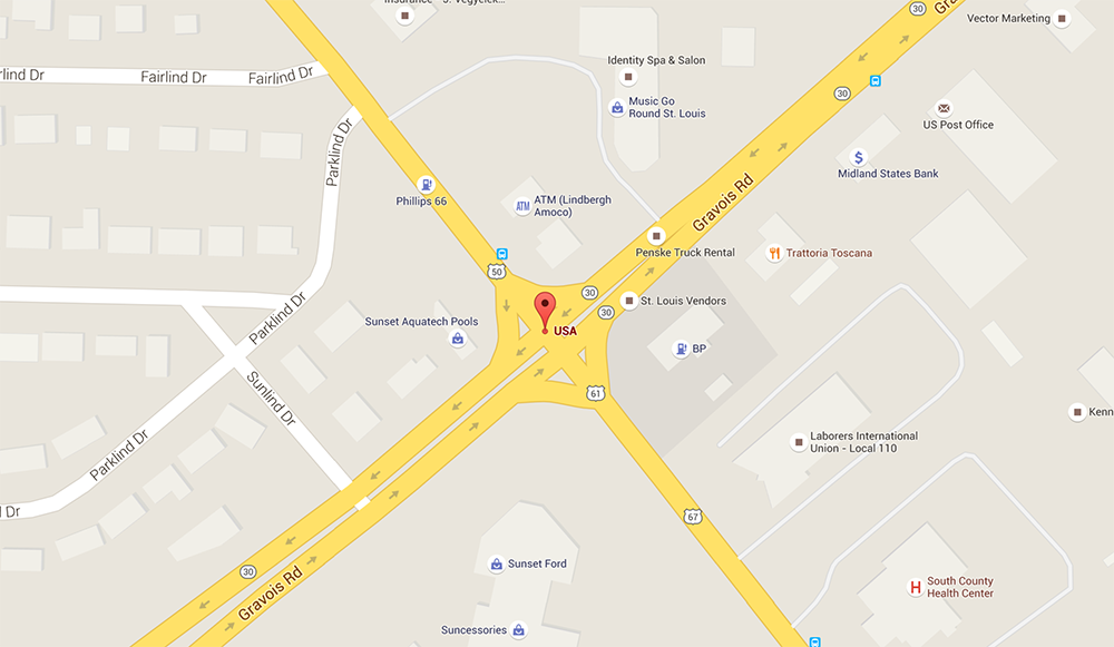 | Schaefer Autobody Centers map of intersection