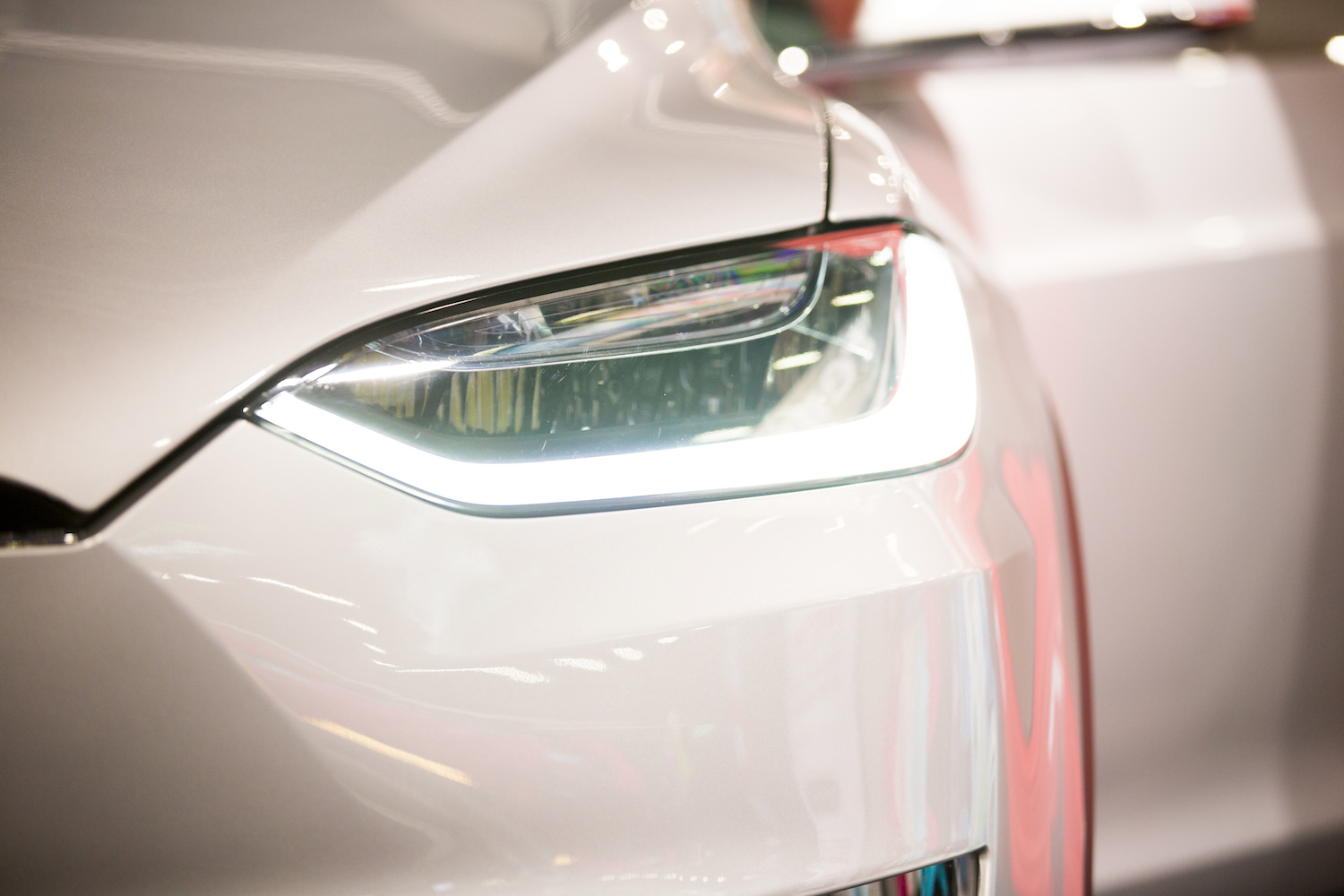 | Schaefer Autobody Centers The body of a electric car. Hood, headlamp, front.