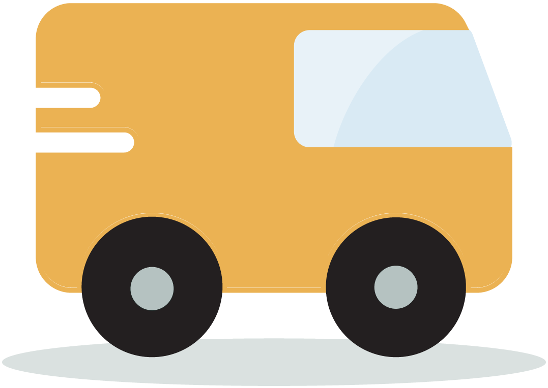 Yellow fleet vehicle