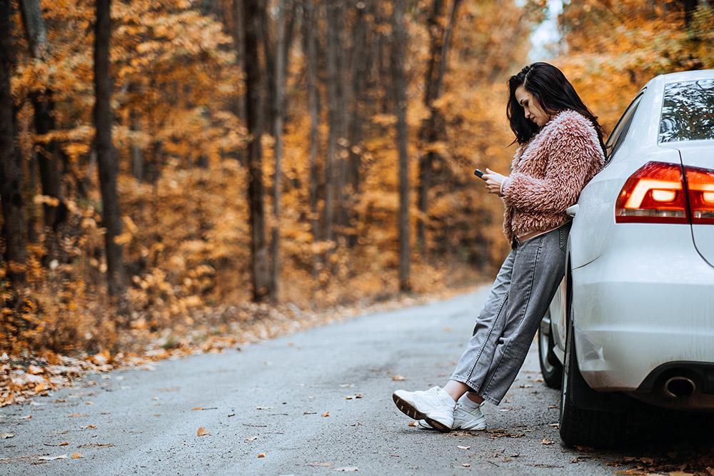 fall car driver