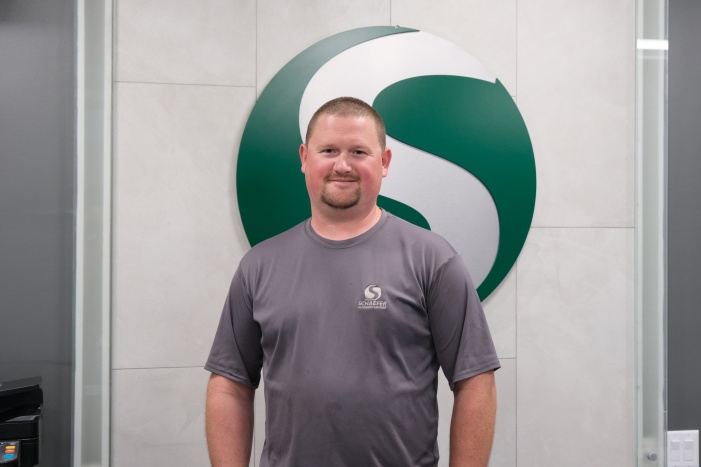 Kyle W. Employee Spotlight for Schaefer Autobody Centers in O'Fallon, MO for the Month of May.