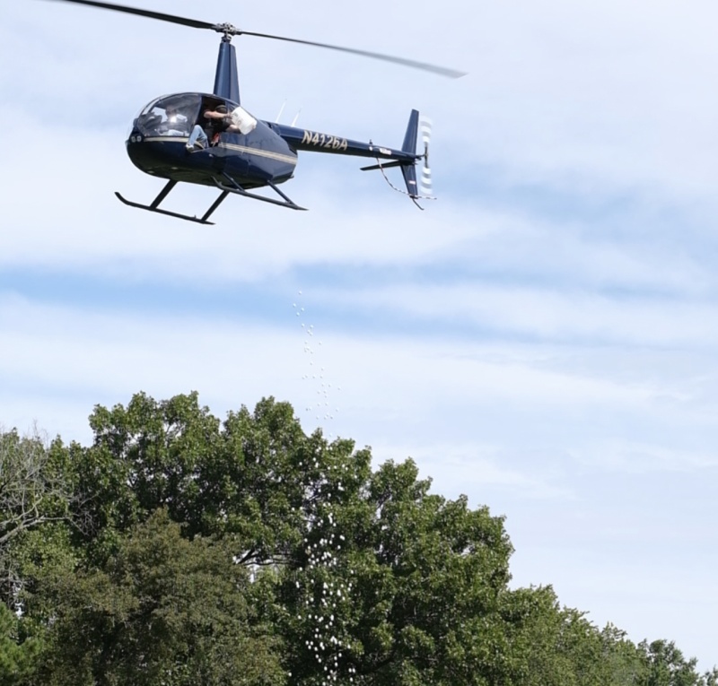 Annual David Ian Golf Tournament Helicopter Ball Drop