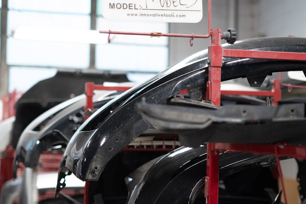 model 3 parts rack